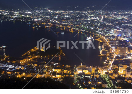 函館夜景　函館山からの眺望 33694750
