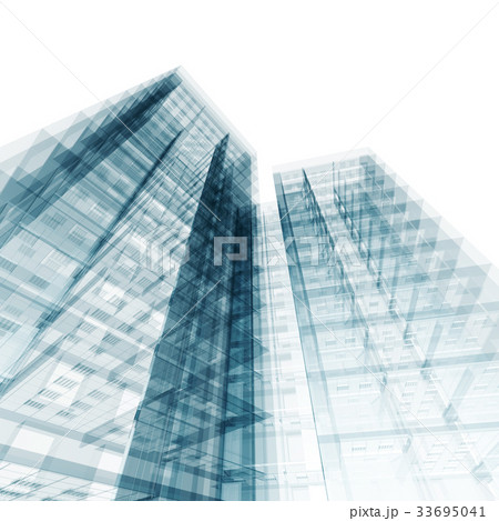 Abstract building 3d rendering 33695041