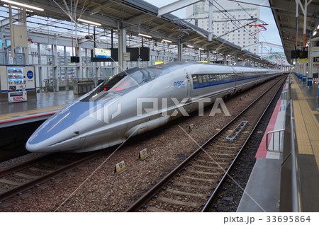 岡山駅停車中の500系新幹線こだま号　岡山県岡山市北区 33695864