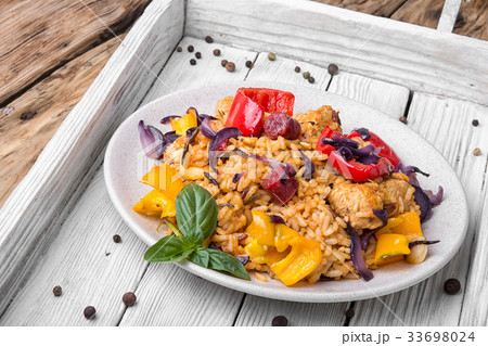 Creole spicy Jambalaya 33698024