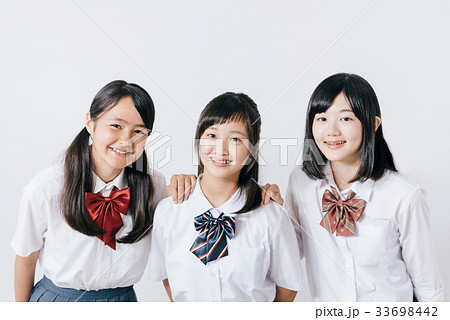女子中高生　白バック 33698442