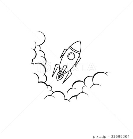 space ship rocket vector 33699304