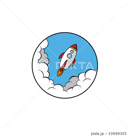 space ship rocket vector 33699305