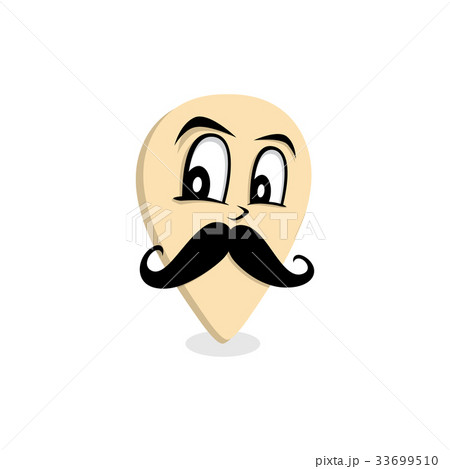 mustache gentleman map pin locator 33699510