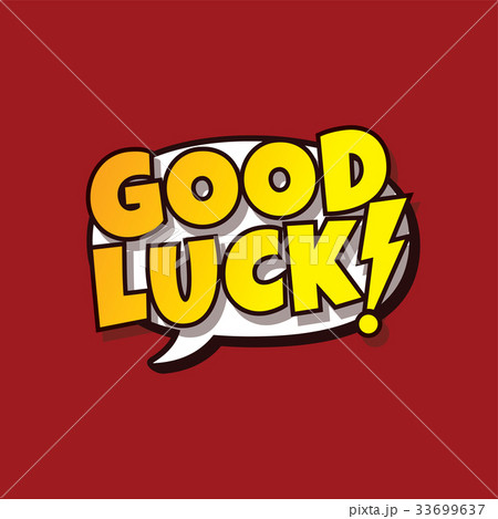 good luck greeting cartoon 33699637