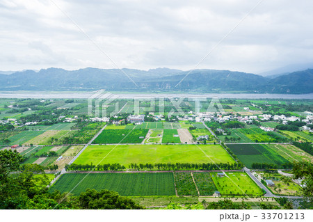 aerial view in Luyeh Hill, Taitung, Taiwan aerial view in Luyeh Hill, Taitung, Taiwan 33701213