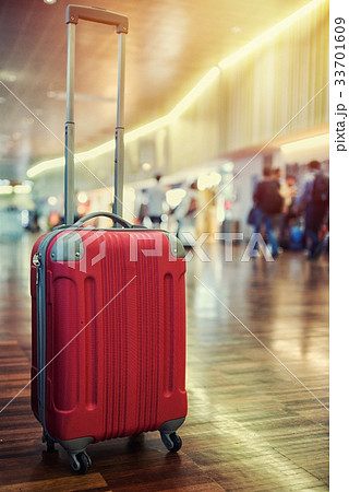 close up on luggage at the airport close up on luggage at the airport 33701609