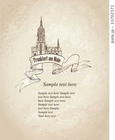 Frankfurt am Main retro background Frankfurt am Main retro background 33702571
