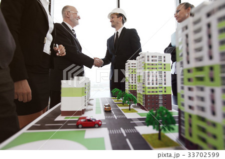 Business meeting of architects and investors 33702599