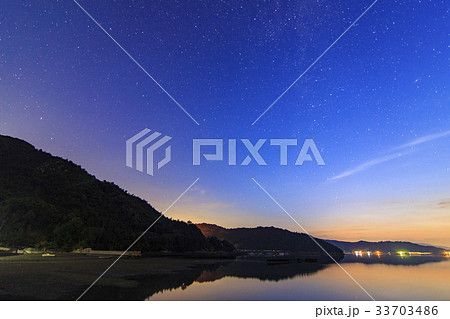 瀬戸内　未明の星景 33703486