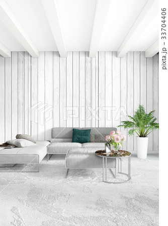 Modern loft interior bedroom or living room with Modern loft interior bedroom or living room with 33704406