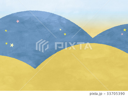 星空と山並み 星空と山並み 33705390