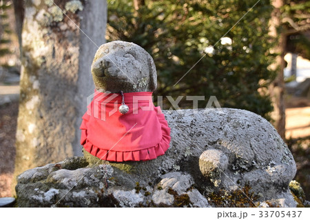 松本市保福寺の犬のお地蔵様 33705437