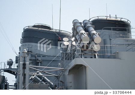 護衛艦 さわぎり ハープーン 対艦ミサイルの写真素材