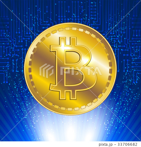 Virtual symbol of the coin bitcoin  33706682