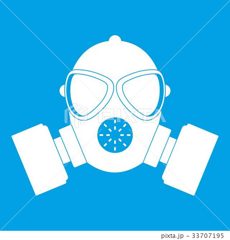 Respirator icon white 33707195