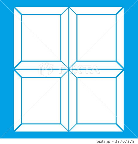 Chocolate piece icon white 33707378