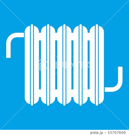 Radiator icon white 33707600