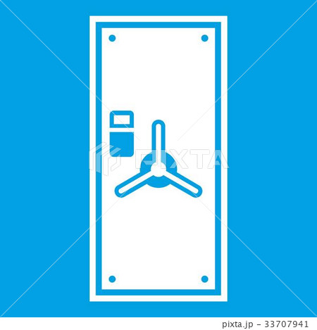 Safe door icon white Safe door icon white 33707941