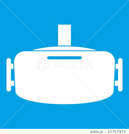 Vr device icon white Vr device icon white 33707974