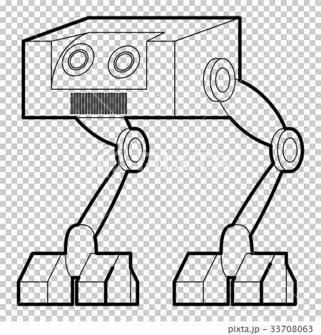 Robot ostrich icon outline Robot ostrich icon outline 33708063