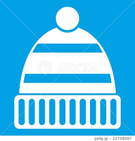 Hat icon white 33708087