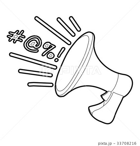Loudspeaker icon outline Loudspeaker icon outline 33708216