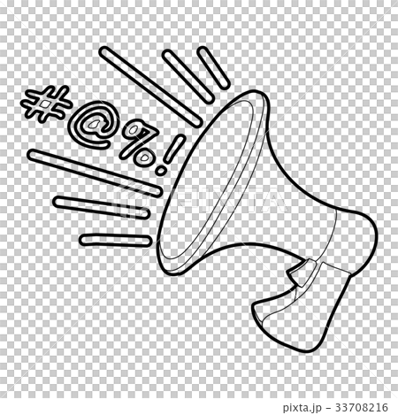 Loudspeaker icon outline Loudspeaker icon outline 33708216