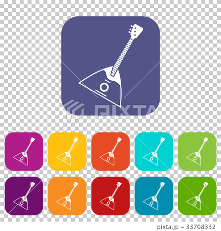 Balalaika icons set 33708332