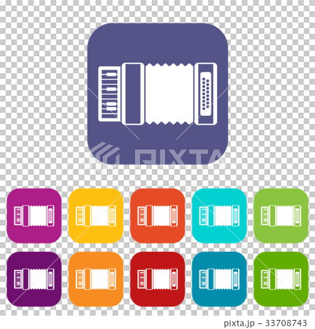 Accordion icons set Accordion icons set 33708743