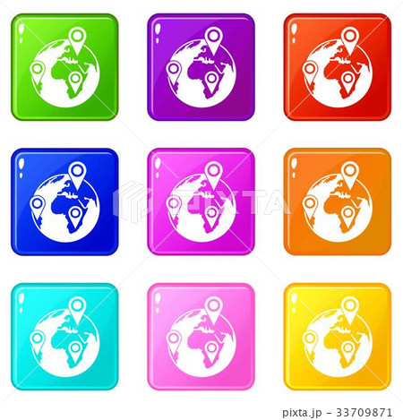 Globe of network set 9 Globe of network set 9 33709871