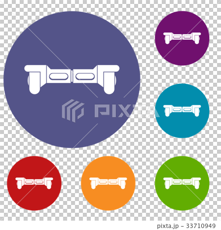 Electrical modern gyroboard icons set 33710949