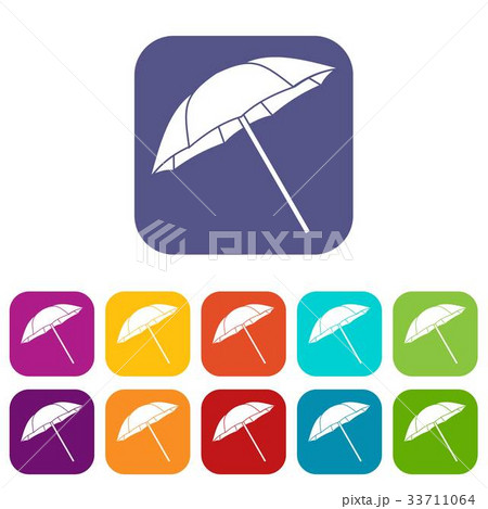 Umbrella icons set Umbrella icons set 33711064