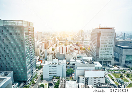 view of Nagoya TV Tower, landmark of Nagoya 33716333