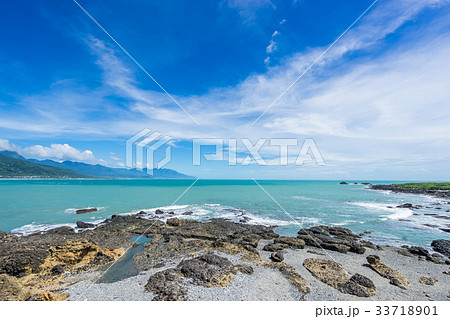 beautiful sea level in Sansiantai Taitung, Taiwan beautiful sea level in Sansiantai Taitung, Taiwan 33718901
