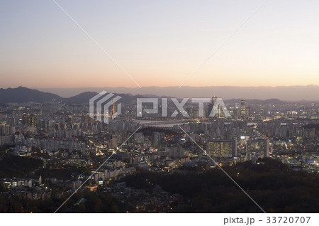 高層ビル ソウル 景色 33720707