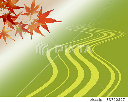 紅葉　和風　和柄　紅葉狩り　和の背景 33720897