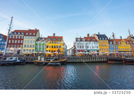 The old house of Nyhavn in Copenhagen, Denmark 33723250