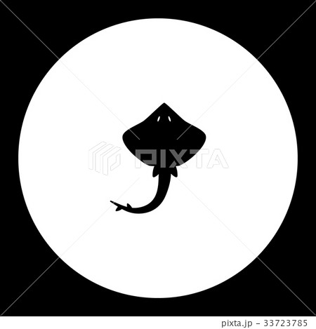 ray fish simple silhouette black icon eps10 33723785