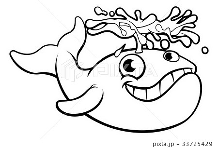 Cartoon Whale 33725429