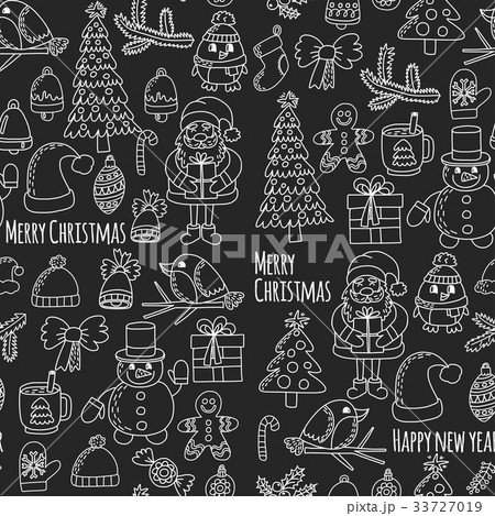 Christmas Xmas New year Christmas icons for 33727019