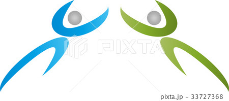 Two people in motion, people logo Two people in motion, people logo 33727368