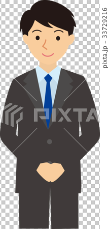 手を揃えて立つビジネスマン 33729216