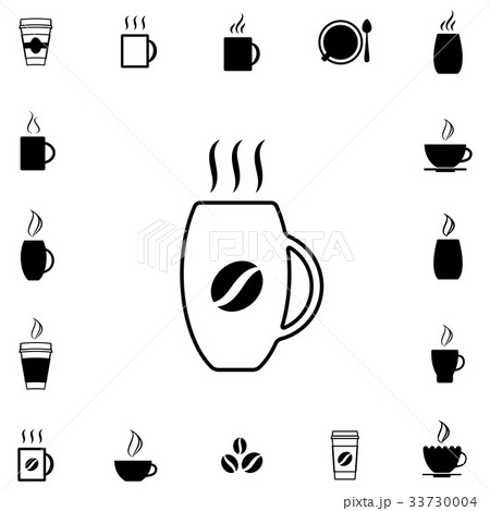 Coffee Cup Vector Icon Collection 33730004