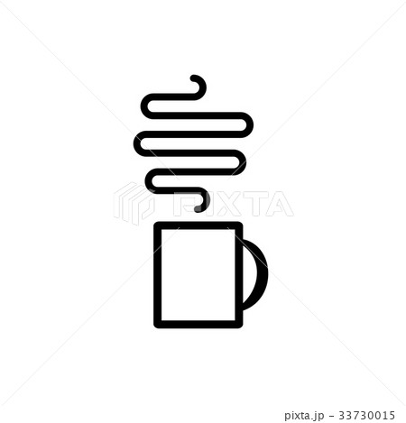 Hot Coffee Cup Vector Icon Hot Coffee Cup Vector Icon 33730015