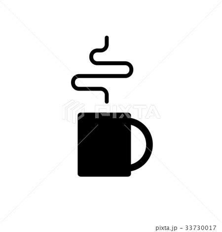Hot Coffee Cup Vector Icon Hot Coffee Cup Vector Icon 33730017