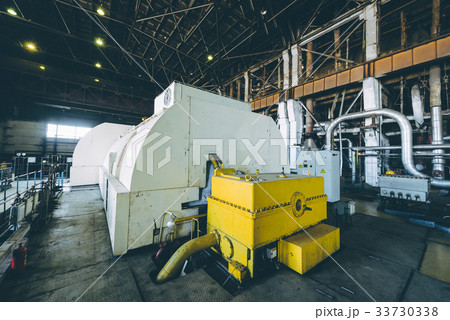 steam turbine at power plant 33730338