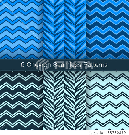 Set of 6 Chevron Seamless Patterns Set of 6 Chevron Seamless Patterns 33730839