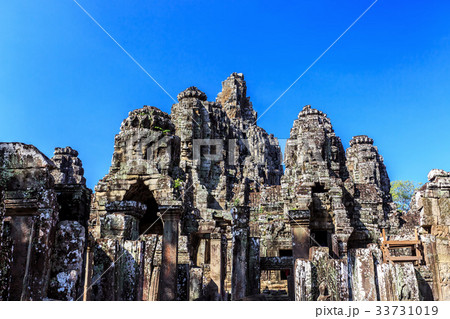 Ancient Bayon temple in Angkor Thom, Siem Reap Ancient Bayon temple in Angkor Thom, Siem Reap 33731019