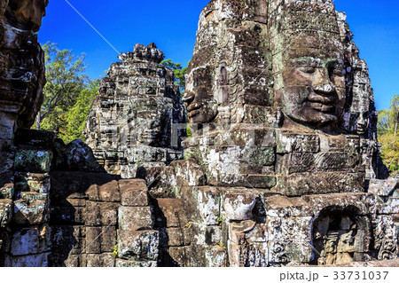 Ancient Bayon temple in Angkor Thom, Siem Reap 33731037
